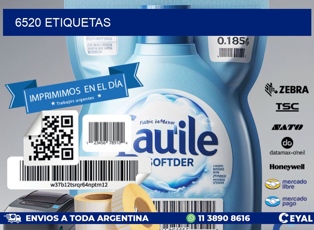 6520 ETIQUETAS