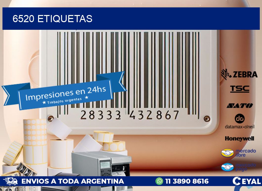 6520 ETIQUETAS