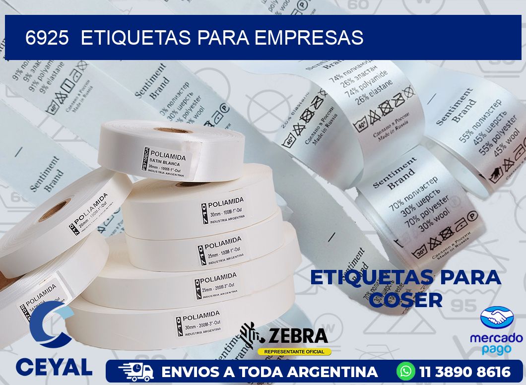 6925 ETIQUETAS PARA EMPRESAS