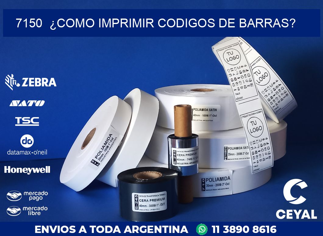 7150  ¿COMO IMPRIMIR CODIGOS DE BARRAS?