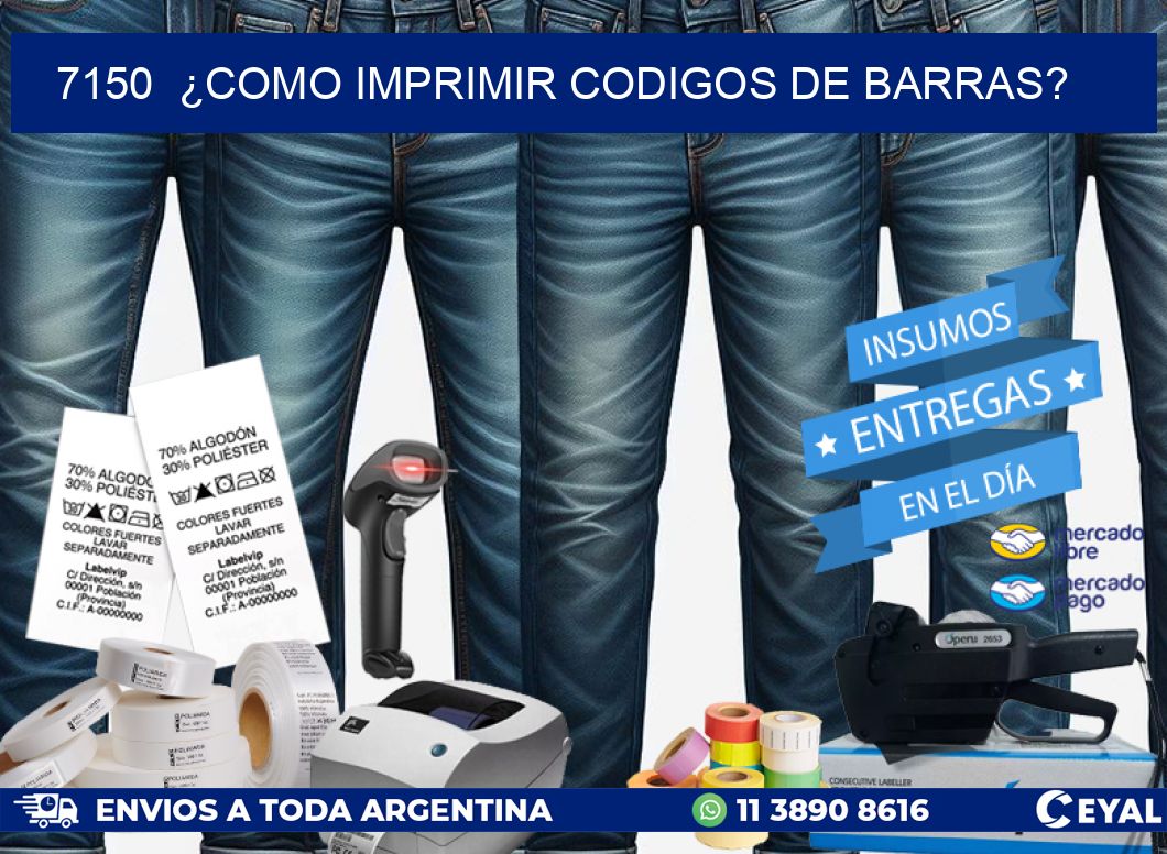 7150  ¿COMO IMPRIMIR CODIGOS DE BARRAS?