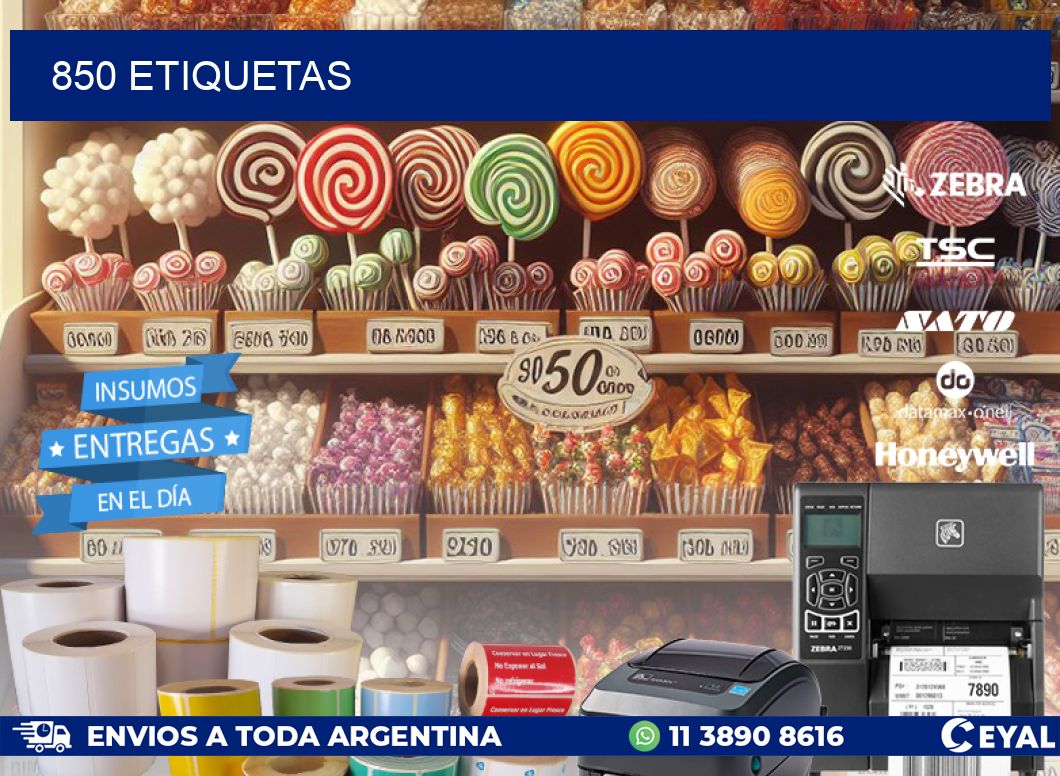 850 ETIQUETAS