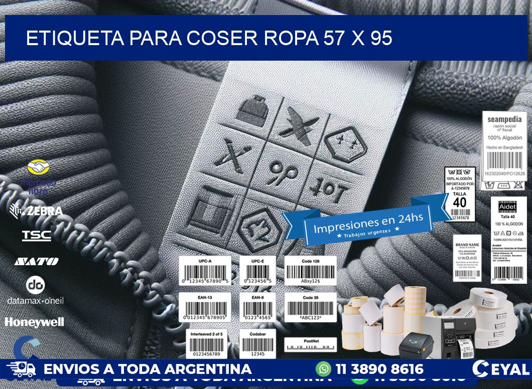 ETIQUETA PARA COSER ROPA 57 x 95