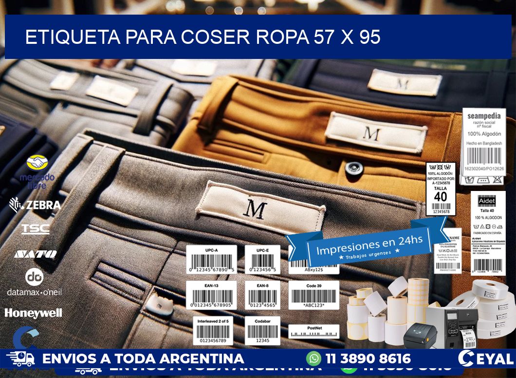 ETIQUETA PARA COSER ROPA 57 x 95