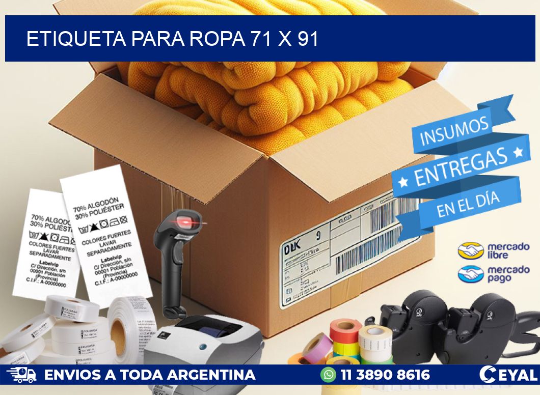 ETIQUETA PARA ROPA 71 x 91