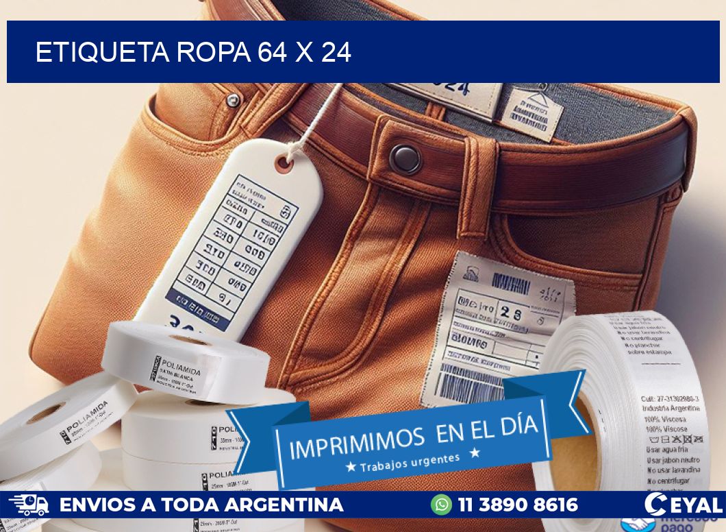 ETIQUETA ROPA 64 x 24