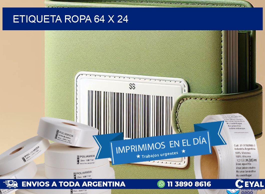 ETIQUETA ROPA 64 x 24