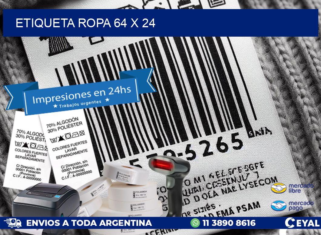 ETIQUETA ROPA 64 x 24
