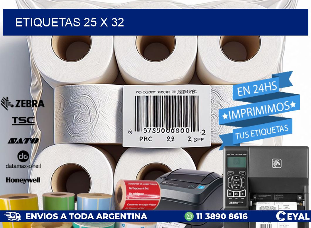 ETIQUETAS 25 x 32