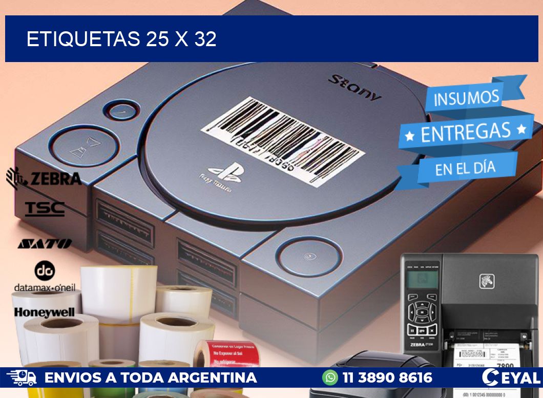 ETIQUETAS 25 x 32