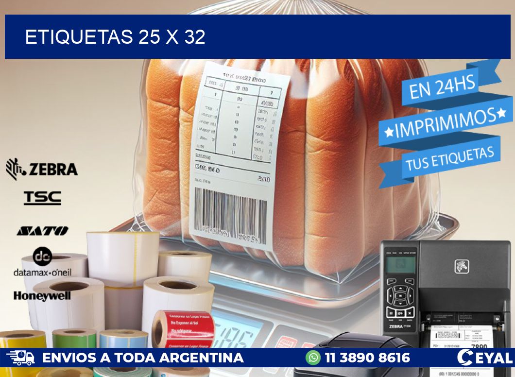 ETIQUETAS 25 x 32
