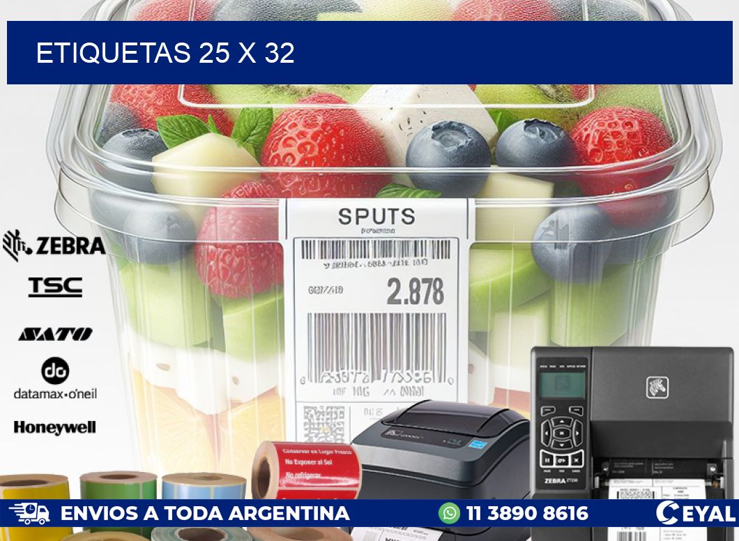 ETIQUETAS 25 x 32