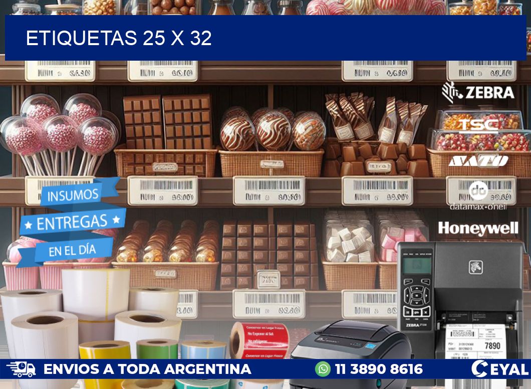 ETIQUETAS 25 x 32