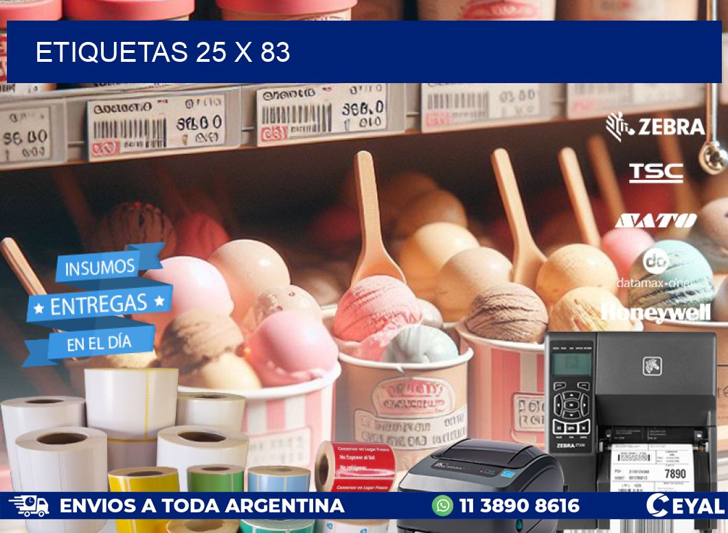 ETIQUETAS 25 x 83