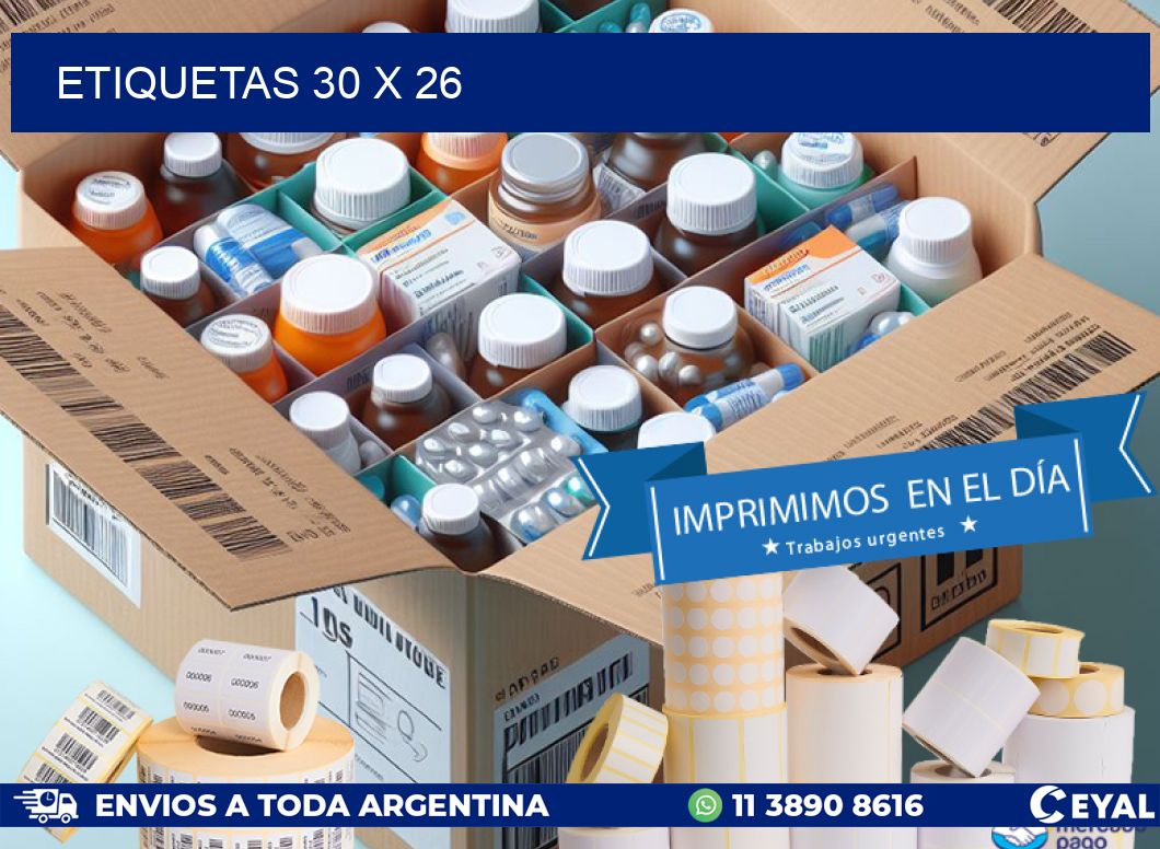 ETIQUETAS 30 x 26