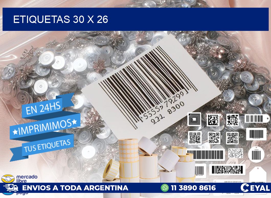 ETIQUETAS 30 x 26