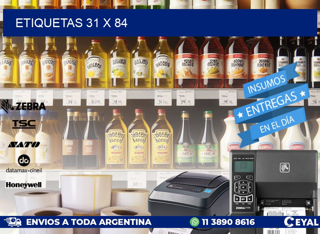 ETIQUETAS 31 x 84