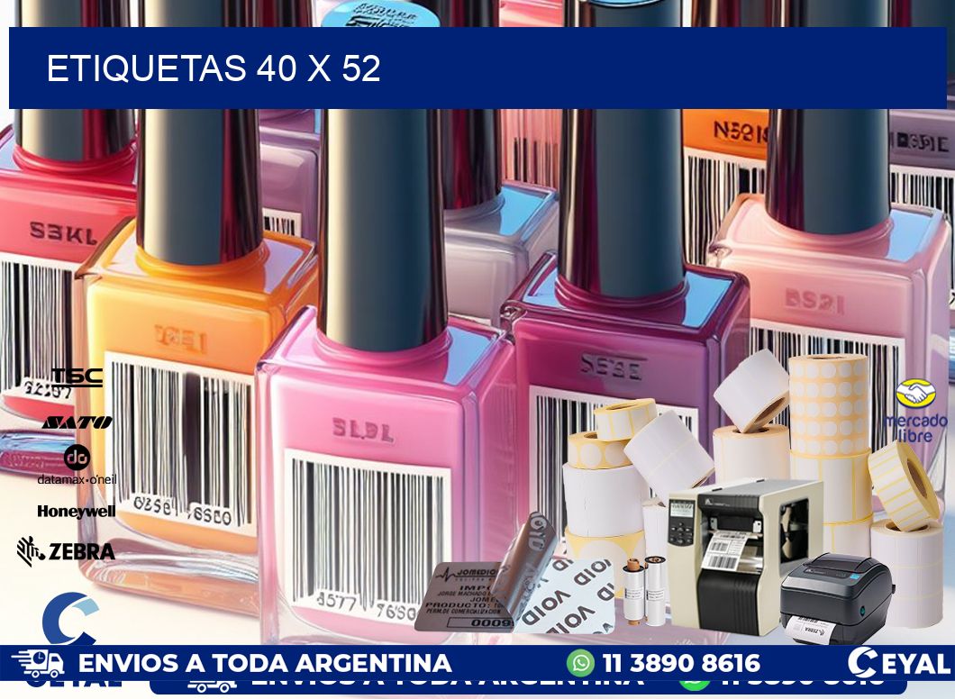 ETIQUETAS 40 x 52