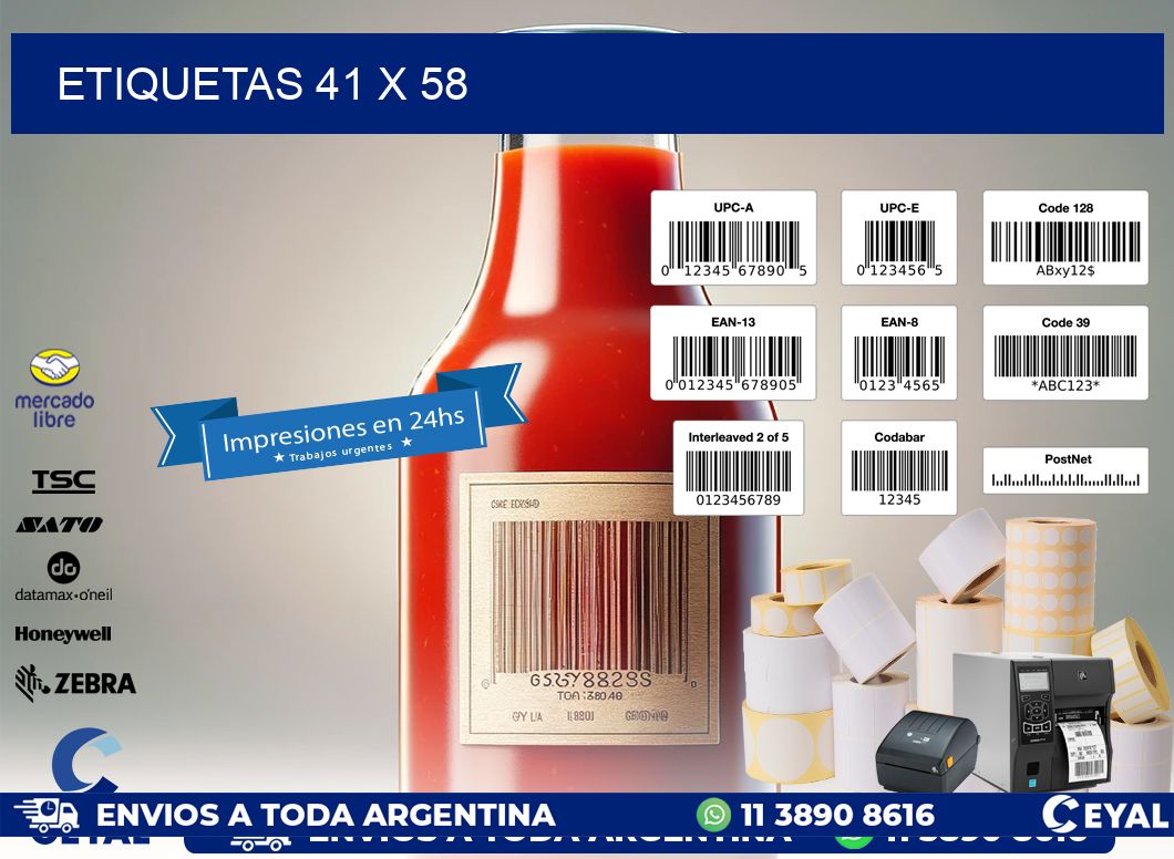 ETIQUETAS 41 x 58