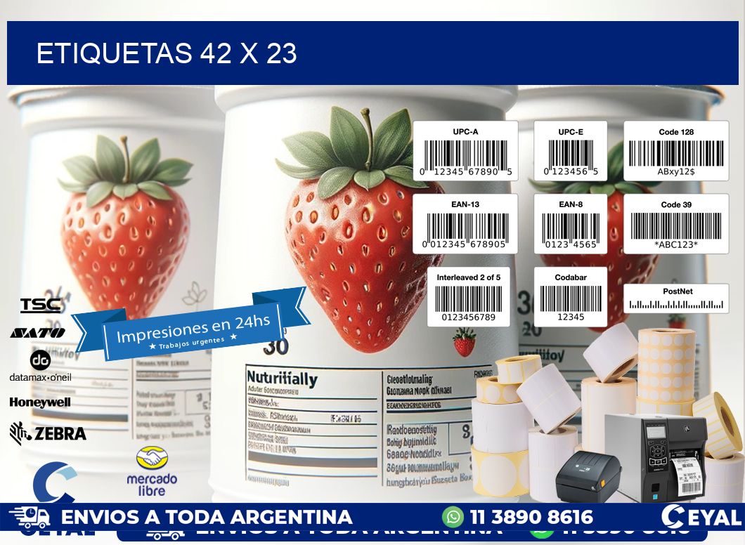 ETIQUETAS 42 x 23