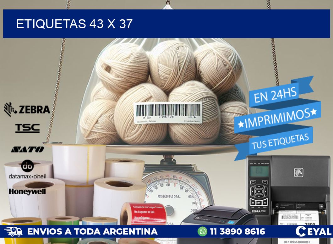 ETIQUETAS 43 x 37