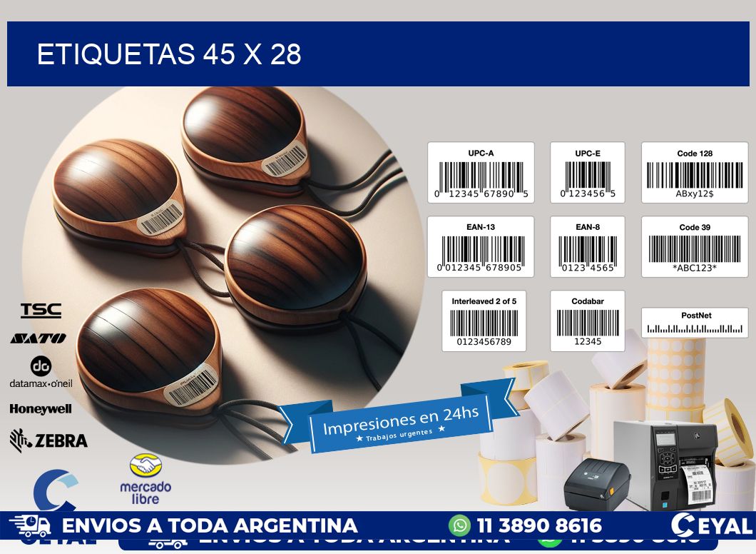 ETIQUETAS 45 x 28