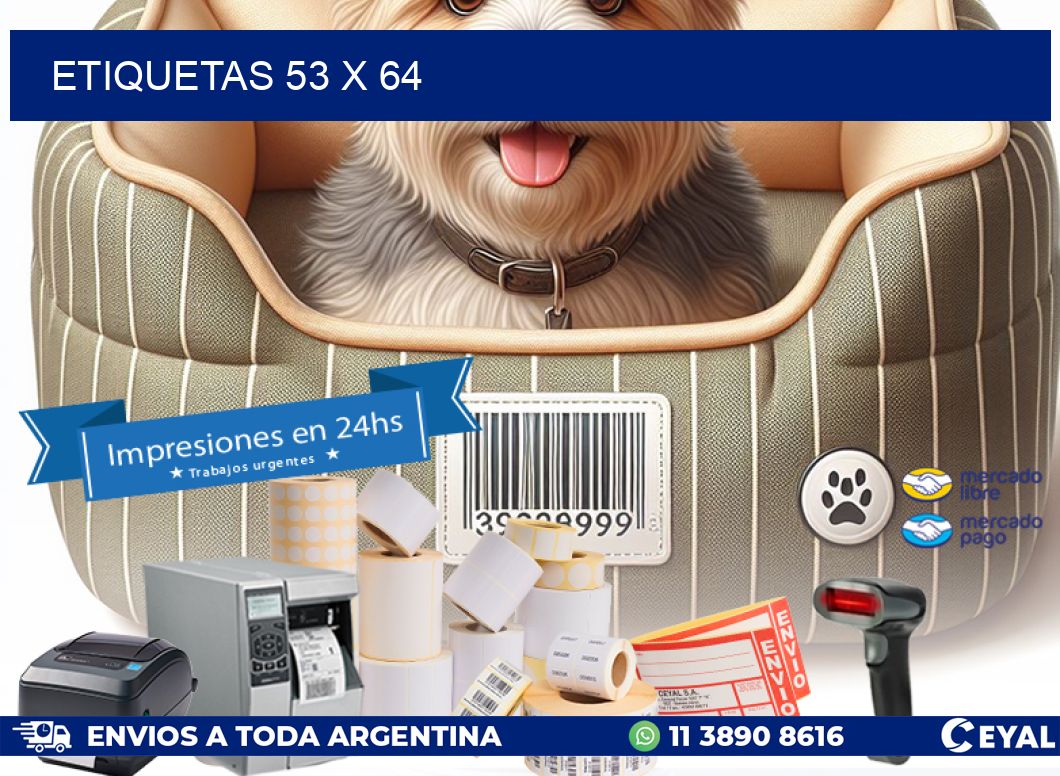 ETIQUETAS 53 x 64