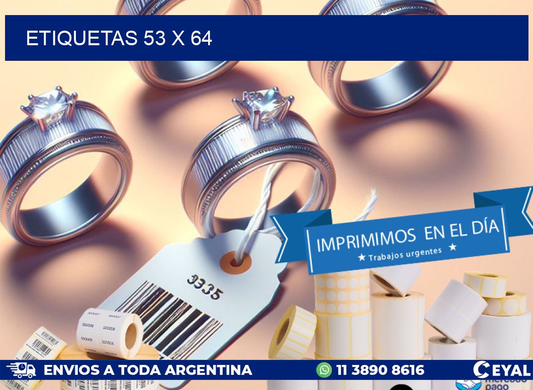 ETIQUETAS 53 x 64
