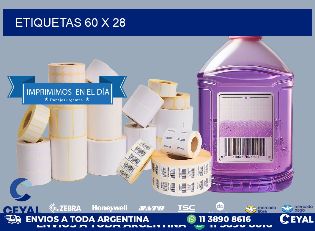 ETIQUETAS 60 x 28
