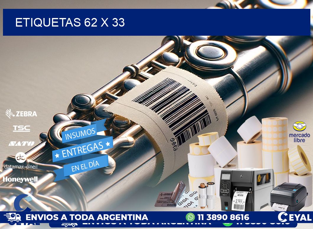 ETIQUETAS 62 x 33