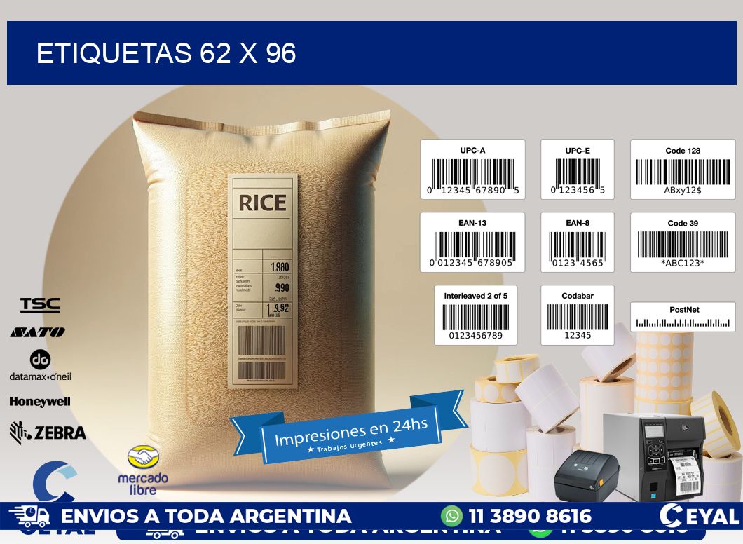 ETIQUETAS 62 x 96