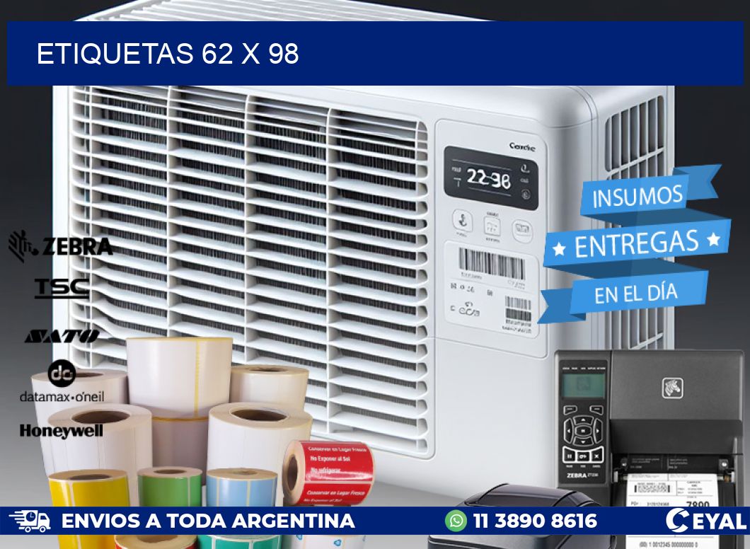 ETIQUETAS 62 x 98