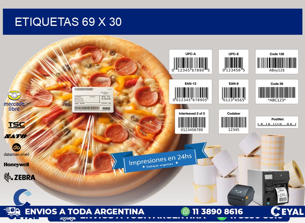 ETIQUETAS 69 x 30
