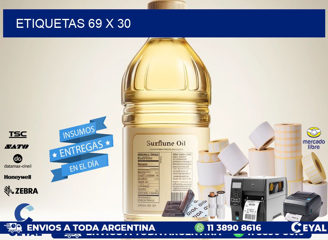 ETIQUETAS 69 x 30