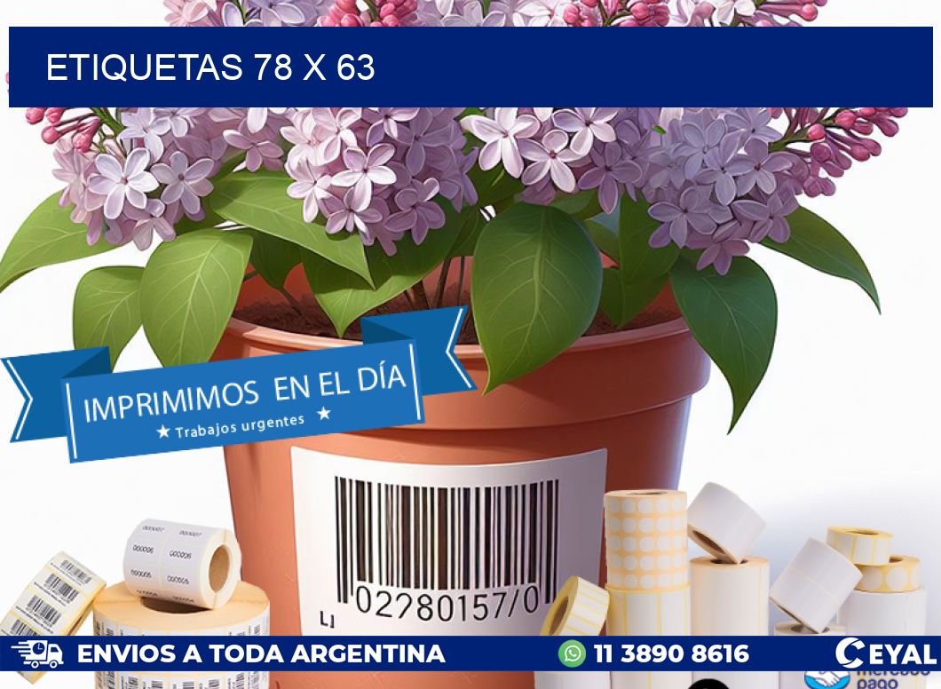 ETIQUETAS 78 x 63