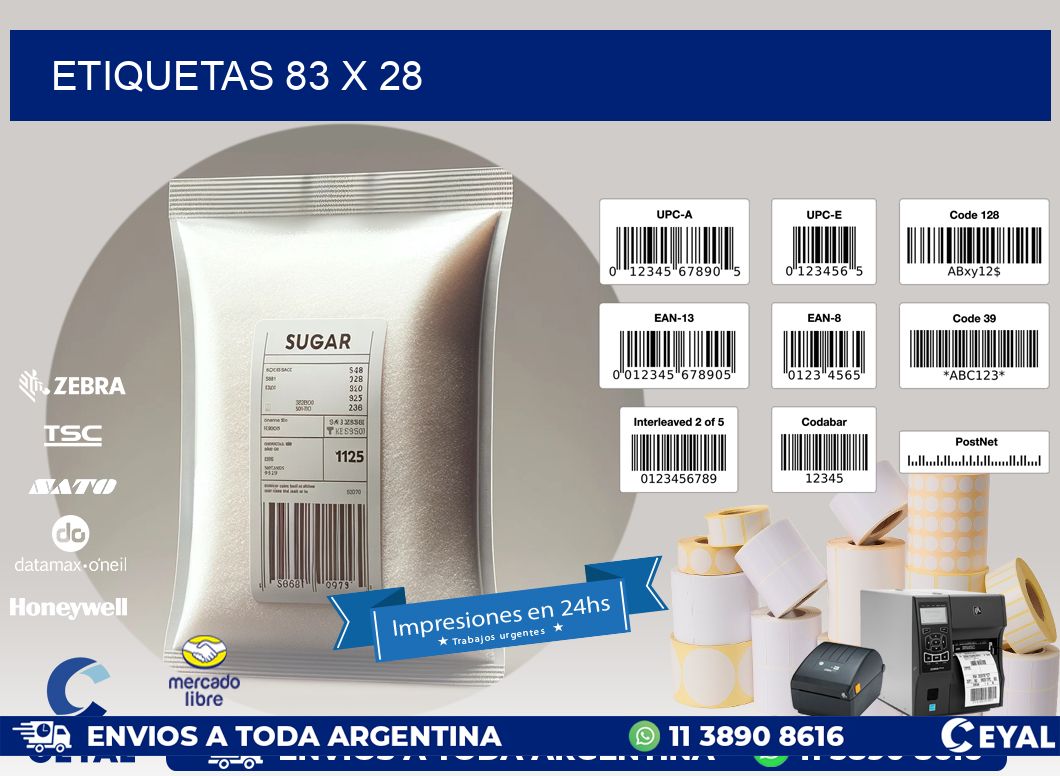 ETIQUETAS 83 x 28