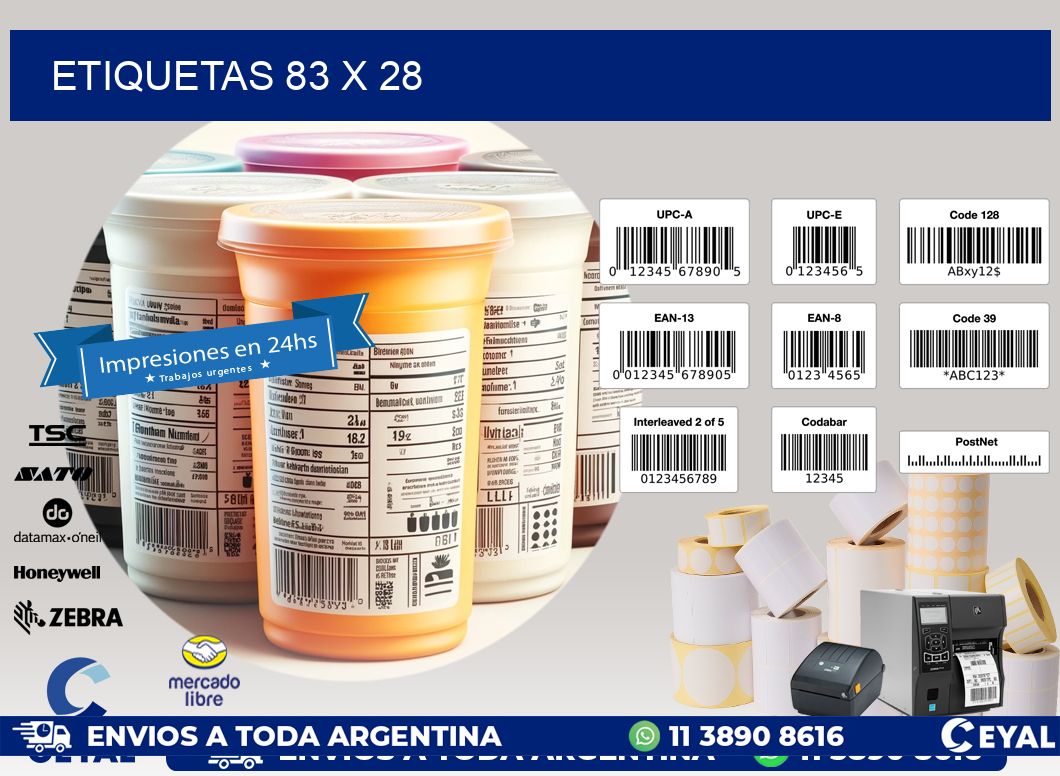 ETIQUETAS 83 x 28