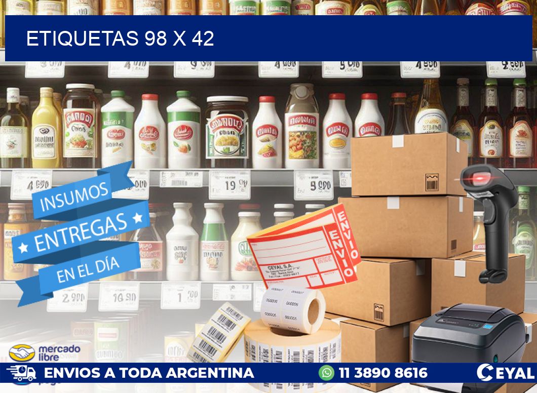 ETIQUETAS 98 x 42