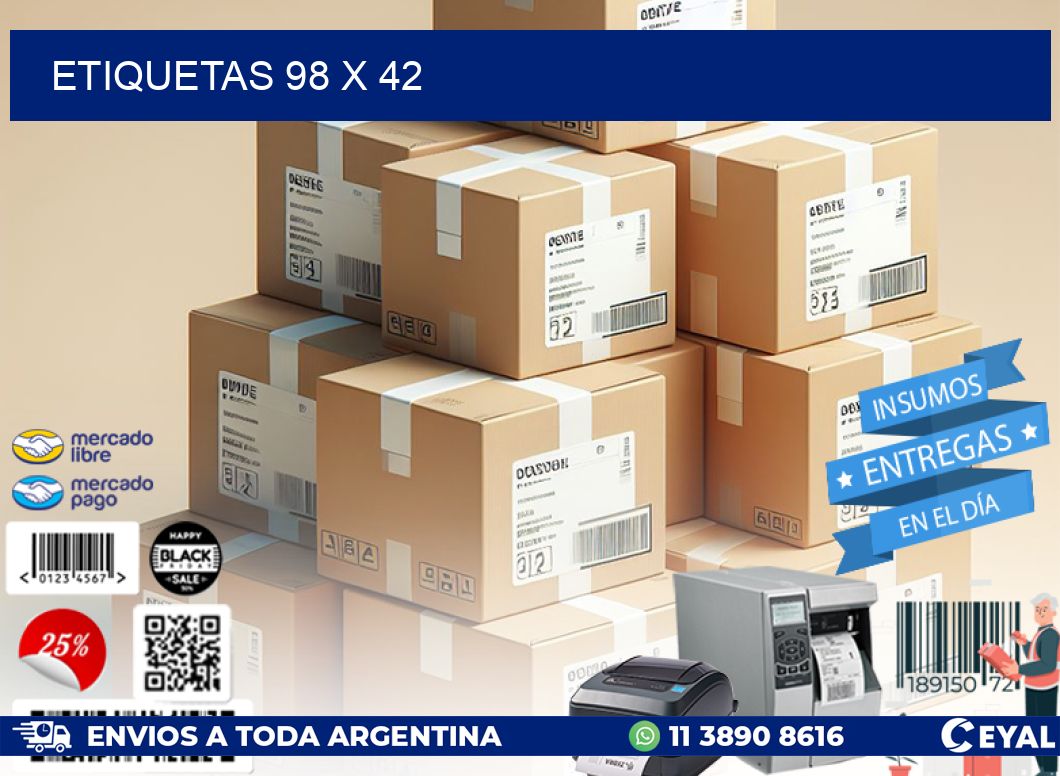 ETIQUETAS 98 x 42