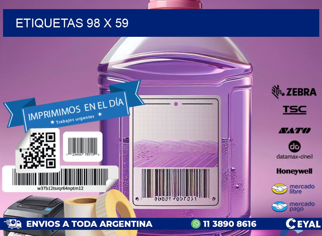 ETIQUETAS 98 x 59