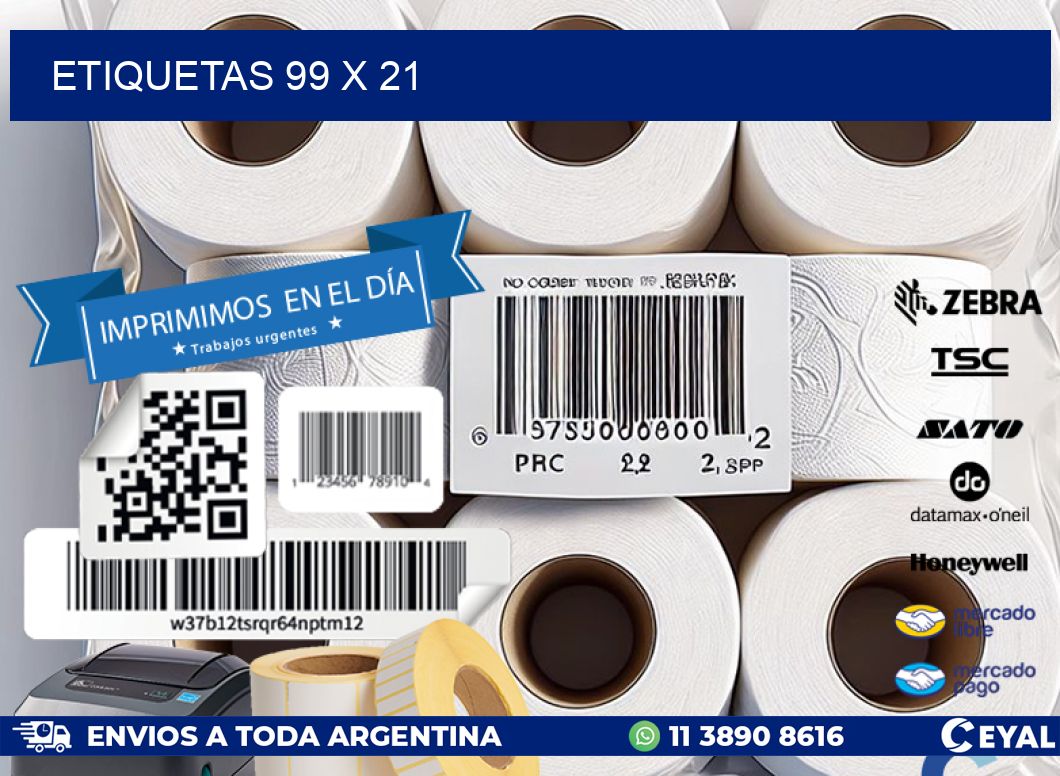 ETIQUETAS 99 x 21