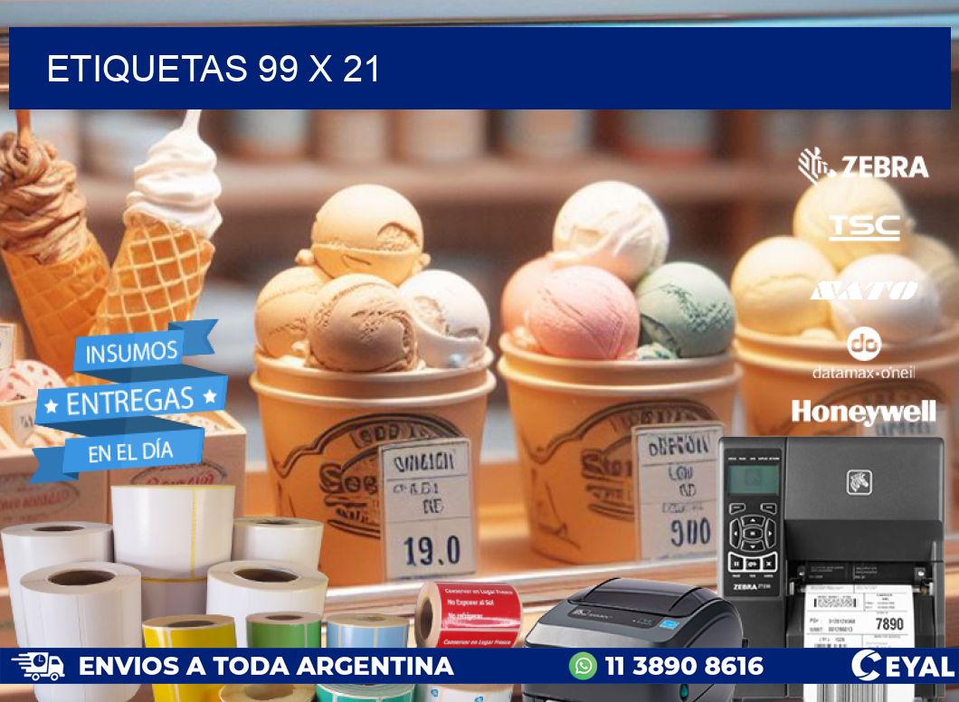 ETIQUETAS 99 x 21