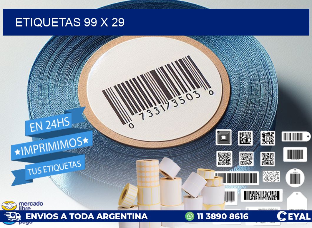 ETIQUETAS 99 x 29