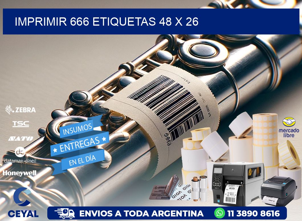 IMPRIMIR 666 ETIQUETAS 48 x 26