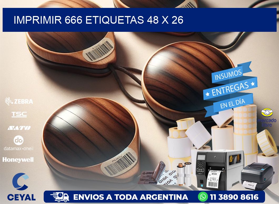IMPRIMIR 666 ETIQUETAS 48 x 26