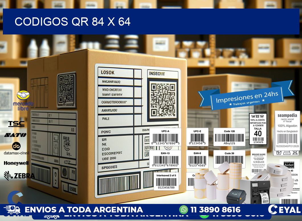 CODIGOS QR 84 x 64