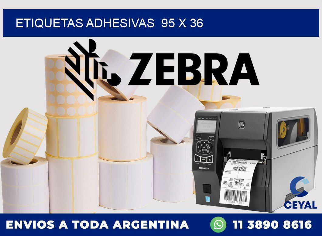 ETIQUETAS ADHESIVAS 95 x 36