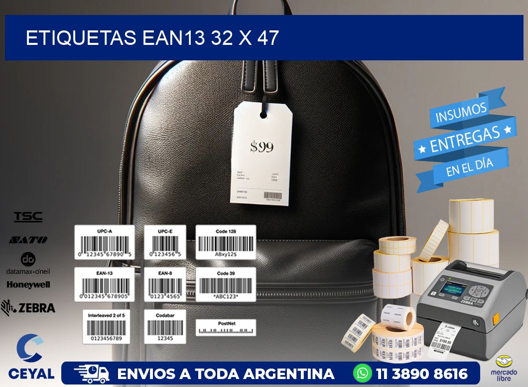 ETIQUETAS EAN13 32 x 47