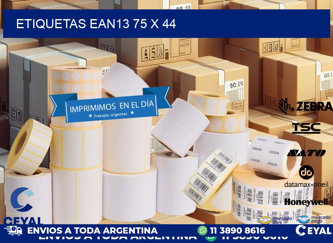 ETIQUETAS EAN13 75 x 44