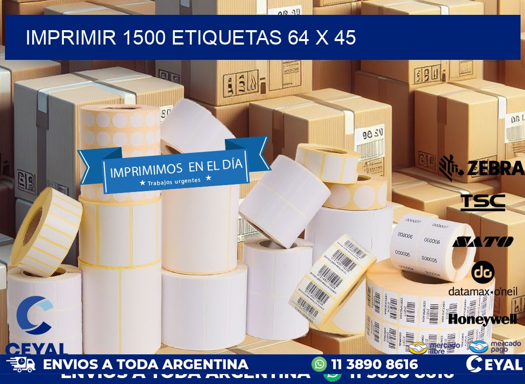 IMPRIMIR 1500 ETIQUETAS 64 x 45